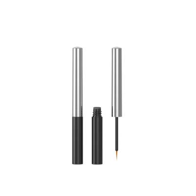 China Round Slim Liquid Eyeliner Tube With Small Eyeliner Brush 2.5ml Small Eyelash Growth Serum Slim Eyeliner Tube Bottle Custom Cosmetic Liquid Container Private Label With the brush for sale