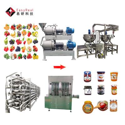 China Multifunctional equipment machine to make block apple peach plum berry jam making processing line production factory for sale