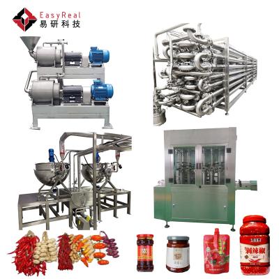 China Factory Industrial Tomato And Garlic Onion Sauce Or Jam Making Machine Processing Production Line for sale