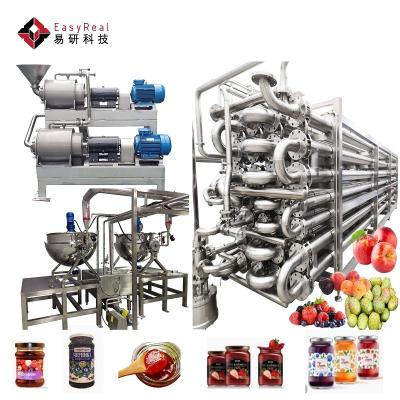 China Multifunctional Small Apple Berry Peach Apricot Pulm Mango Fruit Jam Making Processing Line Machine Production Factory Customized for sale