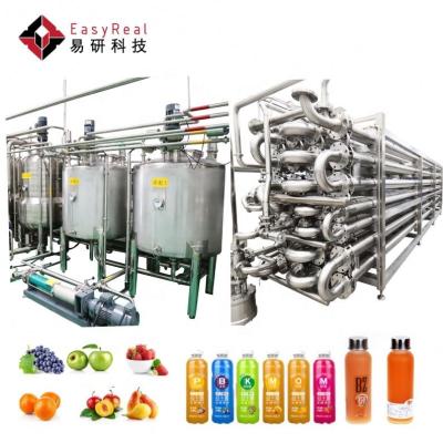 China Easy Operation Good Quality SUS304 Food Grade Vegetable Juice Drink Making Line Fruit Beverage Making Plant for sale