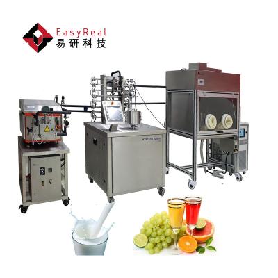 China Whole Solution of Milk Factory Laboratory Scale Juice Drink Producing Sterilizing and Small Milk Testing Machine for sale