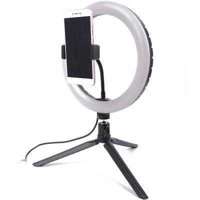 China High Quality Mini ChangZhou OEM Factory Supply ABS 10 Inch Selfie Ring Light, Make Up Led Ring Light With Tripod for sale