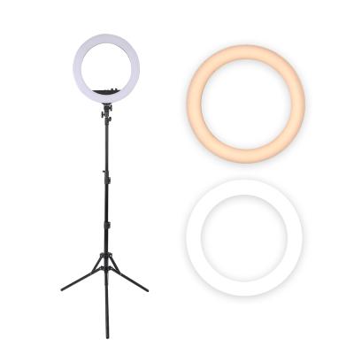 China Wholesale PORTABLE Photographic Selfie Beauty 18 Inch Led Ring Light With Tripod Stand For Live Stream Makeup Youtube Video for sale