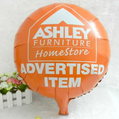 China 18 inch round shape custom printed balloons advertising toy for sale