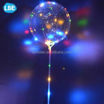 China Gift Toy 80cm Length Plastic Stick To Stand Glow In The Dark LED Balloon for sale