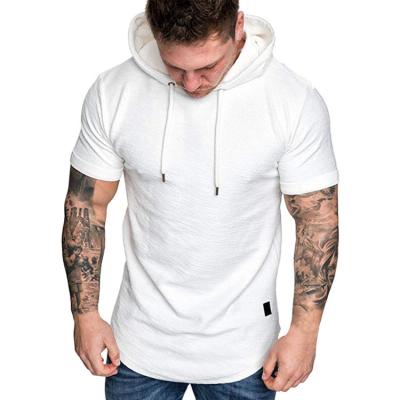 China Anti-Wrinkle Wholesale New Summer Men's Vintage Solid Bamboo Sweatshirt Short Sleeve T-shirt Cotton Men's Brand Clothing for sale