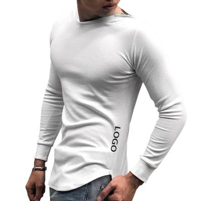 China Designer Sports CrewNeck Anti-Wrinkle Designer Polyester Full Sleeve T-shirt Full Sleeve T-shirt Custom Solid Cricket Tank Tops For Men for sale