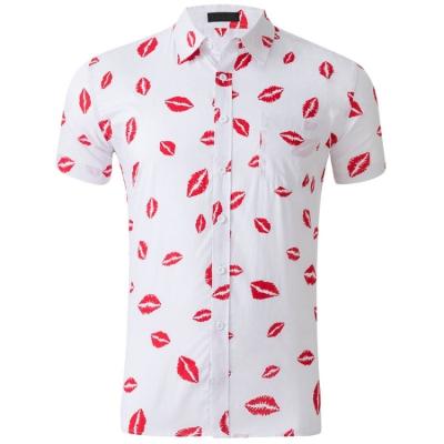 China Wholesale Anti-pilling Resort Shirt With Pocket Vintage Surfing Button Up Shirt Polyester Print Mens Beach Wear Fancy Hawaiian Shirts for sale