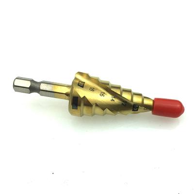 China Titanium Metal Drilling 3 Pcs HSS Step Drill Bit Set For Metal Cutting for sale