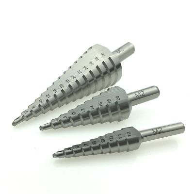 China Hot Sale 3pcs/set Titanium Metal Drilling Step Drill Bits For Metal Drilling for sale