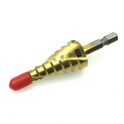 China High Quality Metal Drilling HSS Titanium Coated Drill Bits Stepped Drill Power Tools Carbide Step for sale