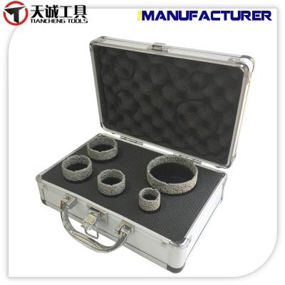 China Masonry Drilling 5PCS Vacuum Welded Diamond Core Drill Set for sale