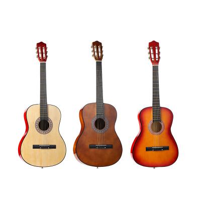 China Basswood factory direct sale 38 inch classical guitar beginner acoustic guitar novice men and women practice factory special spot for sale