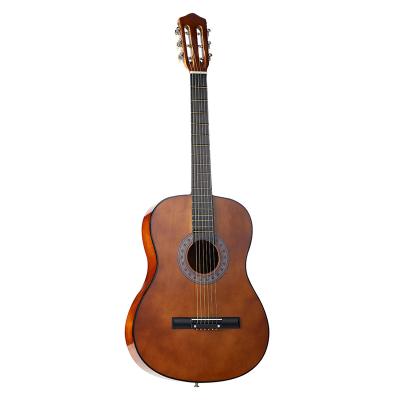 China The Basswood 38 inch classic guitar beginner acoustic guitar novice men and women practice factory special spot for sale