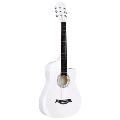 China Factory direct sale carbon fiber acoustic guitar cheap price folk basswood 38 inch full acoustic guitar guitar for sale