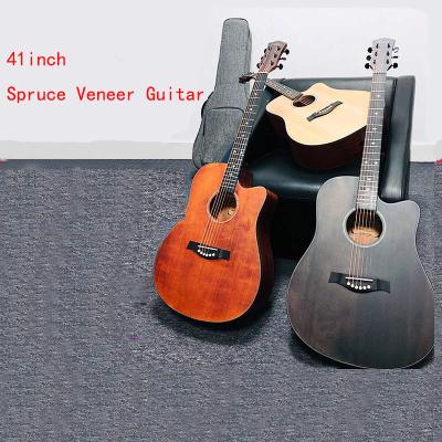 China Exquisite manufacturers sell 41 inch guitar Yunshan panel acoustic guitar premium shiny retail guitar for sale