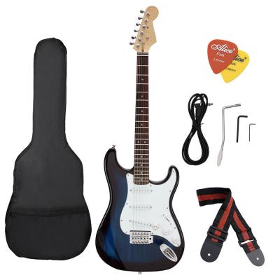 China ST38 Body Electric Guitar St Electric Guitar Beginner Fingerboard Rosewood Electric Bass Practice With Guitar for sale