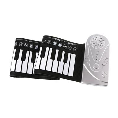 China Small Soft Silicon Winding Digital Piano Keys Silicon 88 USB Child Electric Toy for sale