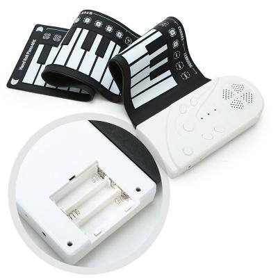 China Children Playing Piano White Handbag 49 Master Hand Rolled Portable Piano Keyboard Digital Piano for Adult and Kids for sale