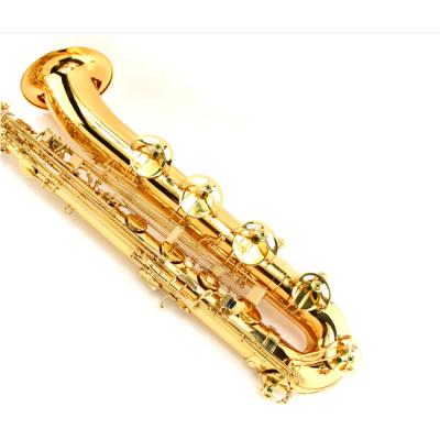 China Nickel Plated Professional Flat Rise Style Brass Body Main Gold E Or F Treble Bass Saxophone for sale