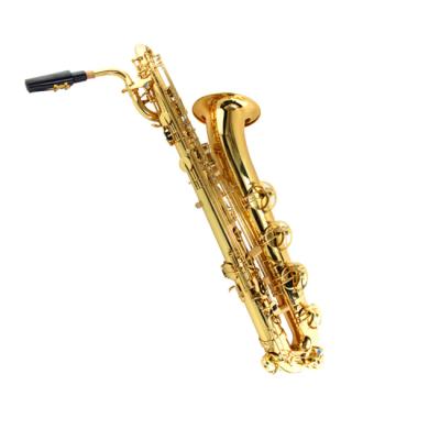 China Chinese Gold Bass Saxophone Good Quality Nickel Plated Bass Body Saxophone Main Wind Instrument for sale