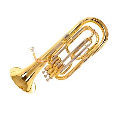 China Wholesale professional musical instrument B brass tenor instrument nickel-plated three-key flat key trumpet for sale