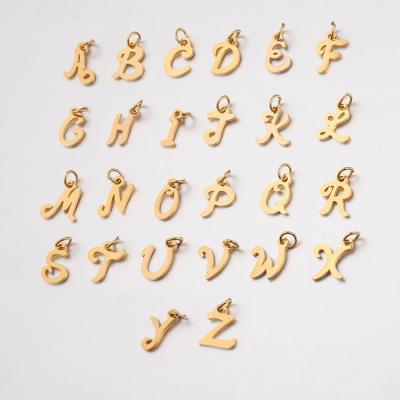 China DAICY FASHIONABLE Wholesale 18k Gold Plated Stainless Steel Initial Letter Alphabet Design Pendant Jewelry for sale