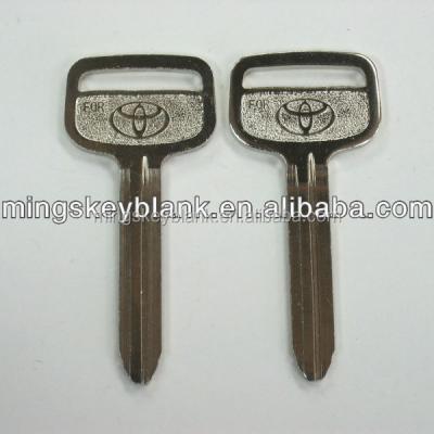 China Nickel plated for toyota car TOY43 high quality brass key blank for sale