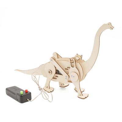 China DIY TOY Diy Collect Wooden Set 3D Science Education Dinosaur Toys Puzzle Brachiosaurus for sale