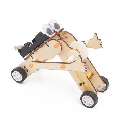 China Wooden DIY Project Physics Science Education Kids Robot Thumbs-up Robot Toy for sale