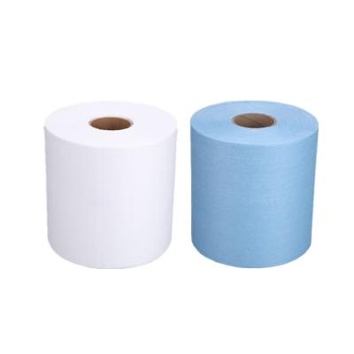 China 500pcs Hot Resistant Biodegradable Disposable Oil Absorbent Car Cloth Industrial Cleaning Cloths Rolls for sale