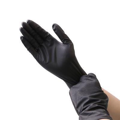 China Daily Life Pack of 50 Disposable Nitrile Diamond Rubber Double-Sided Gloves for sale