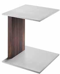 Chine Table basse en bois de noix en aluminium de couleur pour commercial et résidentiel à vendre