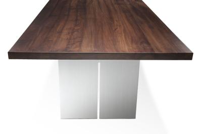 China Modern de Eettafel Eenvoudig Ontwerp van de Stijl Stevig Houten Okkernoot voor 4 Te koop