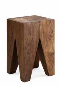 China Solid Natural Wood / Walnut Dining Chairs No Back , Modern Home Furniture for sale