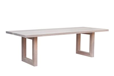 China Elegant Wholesale Solid ELM Wooden Dining Table With Simple Design for sale