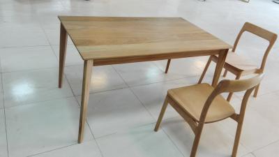 China Rechthoekige Kleine Eettafel, Stevige Iepeettafel met 4 Stoelen Te koop