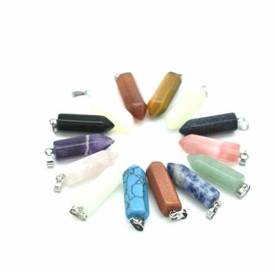 China Art Wholesale Chakra Stone Crystal Crafts Chakra Pendulum Yoga Crystal Stone Pendant for sale