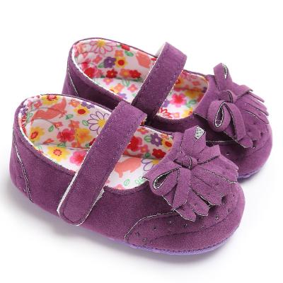 China China style Cotton sole Tassel bowknot 0-2 years Dress shoes baby girl for sale