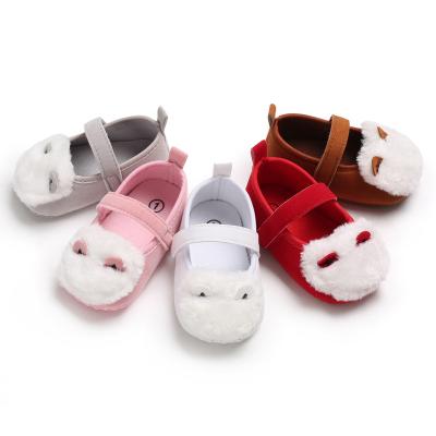 China Quick shipping Cotton fabric animal cute 0-2 years crib baby shoes girl for sale