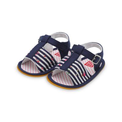 China Wholesale Cheap Cotton fabric Rubber sole 0-2 years boy and girl anti-slip sandals shoes baby for sale