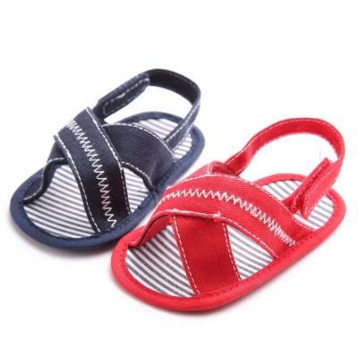 China Quick shipping Casual Canvas baby barefoot slipper infant Walking shoes toddler sandals for sale