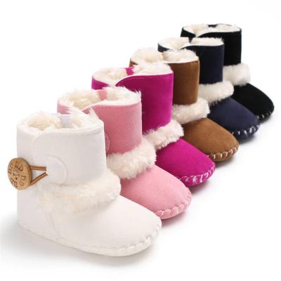 China 2019 winter wholesale Warm plush 0-2 years prewalker outdoor baby boots booties for sale