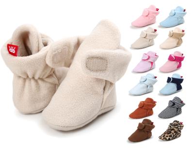 China Wholesale fashion Cotton fabric socks soft bottom indoor baby girl shoes for sale