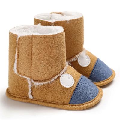 China Wholesale Warm plush Winter snow 0-2 years boy and girl prewalker outdoor baby boots for sale