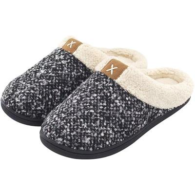 China Rackdove High Quality Soft Winter Foam Amazon Factory Made Memory Breathable Hot Selling Slippers For Men for sale