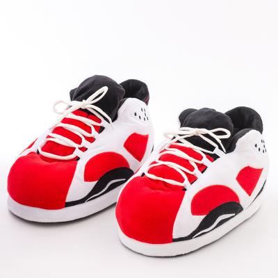 China Fashion Trend NEW ARRIVE Customized Yeezy Soft RED WHITE Adult Slippers Plush Size High Quality Warm Home Sneakers for sale