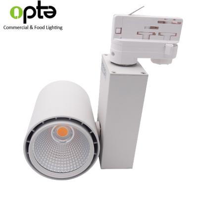 China Modern Track Rail Lamp 100LM/W 97Ra COB LED Track Spot Light 30W 35 Watt for sale