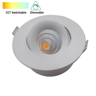 China Scandinavian 7W TDC Dimmable LED Downlight 2700K Warm White 3000K 4000K All in One Dimmable IP54 for sale